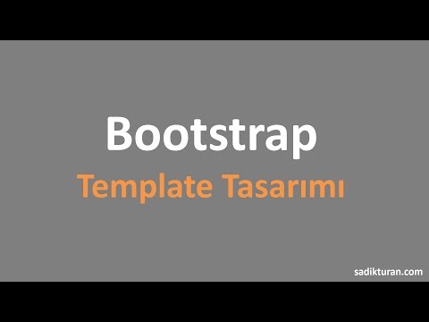 Bootstrap 4 ile Template Tasarımı