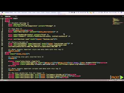 Rapid Ghost Tutorial An Overview of Ghost Themes | packtpub com