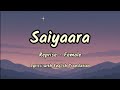 Saiyaara Reprise - Female (Lyrics/English Translation) | Shreya Ghoshal | Tanishk, Faheem, Arslan