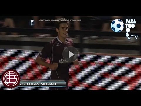 Gol de Melano. Colón 0 Lanús 3. Fecha 12. Torneo Inicial 2013