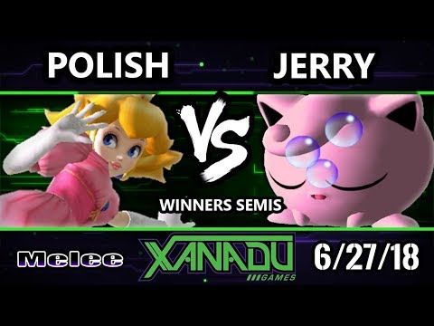 S@X 256 SSBM - Polish (Peach) Vs. Jerry (Jigglypuff) - Smash Melee Winners Semis