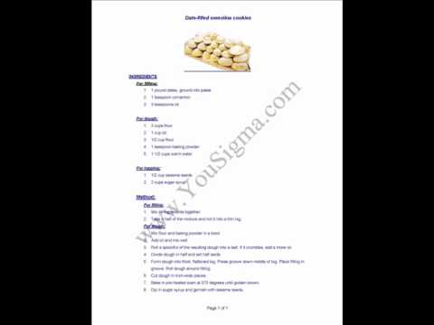 Date-filled semolina cookies (Magrud) - Dessert from Libya