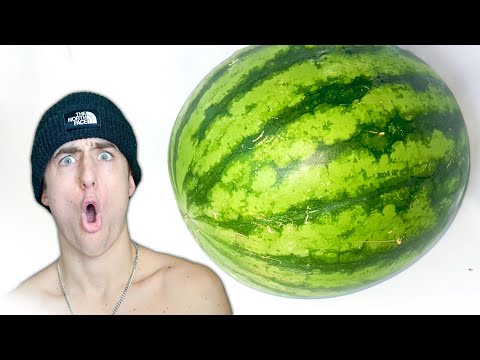 A WHOLE F***ING WATERMELON *REACION*