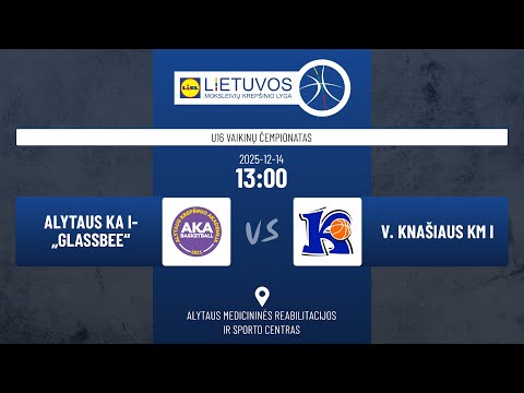 U16 vaikinų čempionatas: Alytaus KA I-„Glassbee“ – V. Knašiaus KM I