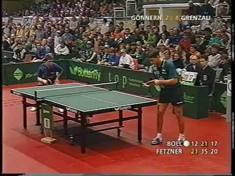 Tischtennis Bundesliga: Timo Boll vs Steffen Fetzner 1998 Der Kommentar von Jörg Roßkopf