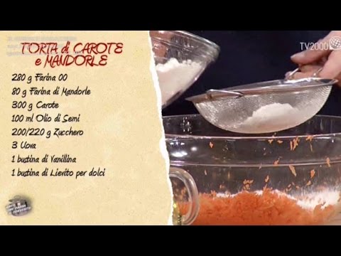 Torta di carote e mandorle in due minuti