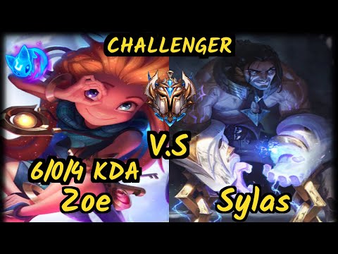 Kashtelan (ZOE) vs SYLAS - 6/0/4 KDA MID CHALLENGER GAMEPLAY - EUW