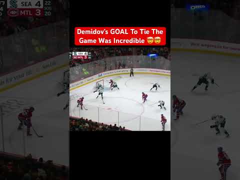 Demidov’s GOAL To Tie The Game Was Incredible 🤯🤯 #montrealcanadiens #ivandemidov