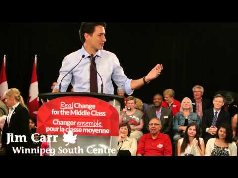 Jim Carr introduces Justin Trudeau 1