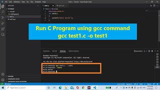 #5 Run C Program using gcc command
