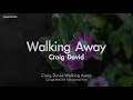Craig David Walking Away MR Instrumental Lyrics Ver ZZang KARAOKE