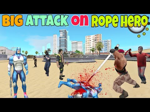 Big Attack On Rope Hero । In Rope Hero Mafia City War । Rope Hero Mafia City Wars - YouTube