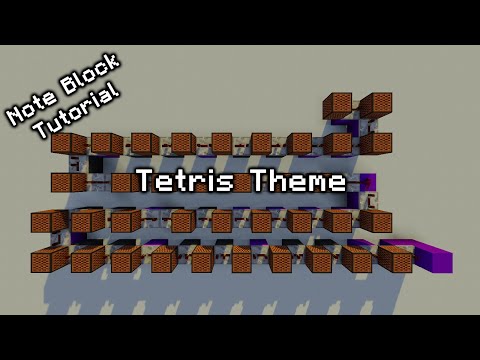 Tetris Theme - Minecraft Note Block Tutorial