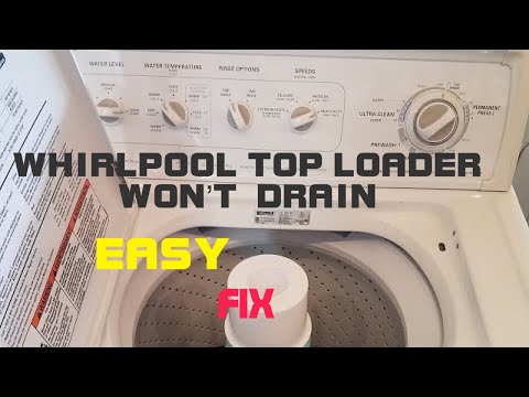 ✨WHIRLPOOL TOP LOADER WON’T DRAIN — EASY FIX✨
