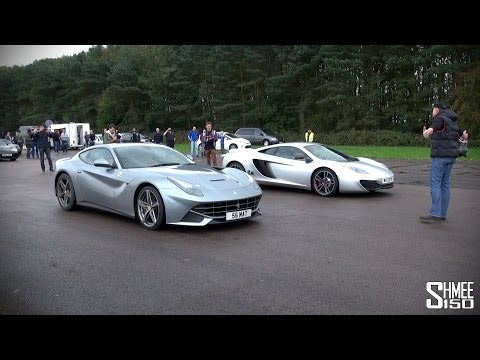 Thumbnail for Ferrari F12 vs McLaren 12C - Launch Control Drag Race at Vmax Quicksilver by Ferrari, Ferrari F12, Car