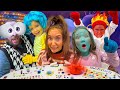 INSiDE OUT 2 FAMiLY In Real Life Adley Niko Navey Trick Or Treat Costumes A Mouse Inside House
