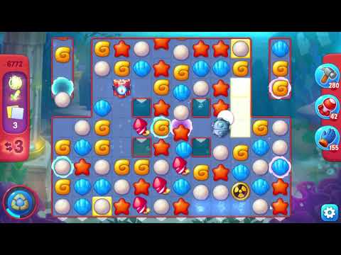 Fishdom 6772 Hard Level - 11 moves - NO BooSTERS