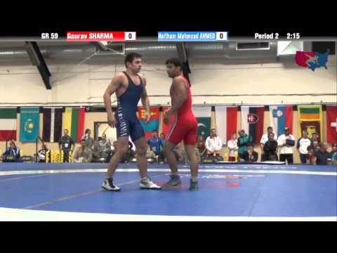 59 KG Gold - Gaurav Sharma (IND) vs Haitham Mahmoud Ahmed (EGY)