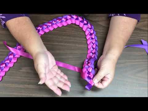 How To Make a Braided Ribbon Lei for Lei Day