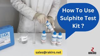 How To Use Sulphite Test Kit - Aquasol AE206