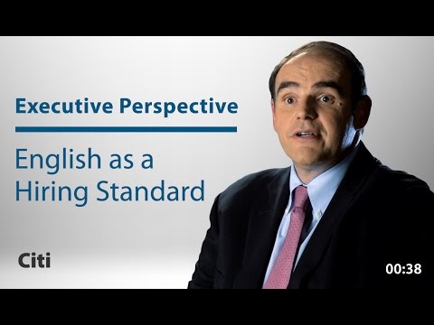 シティ採用基準としての英語 (Citi: English as a Hiring Standard)