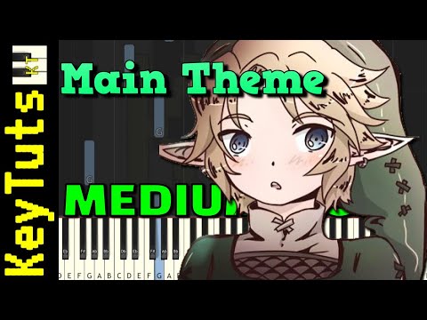 Main Theme from Breath of the Wild - Medium Mode [Piano Tutorial] (Synthesia)