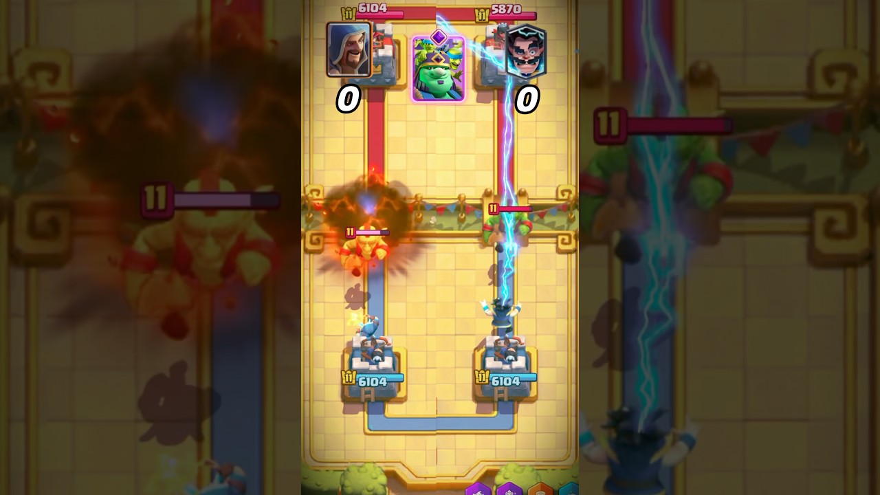 Wizard Chaos vs Electric Wizard Chaos #shorts #clashroyale #games #gaming #supercell