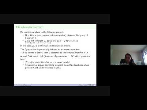 Webinar - coclosed G2-structures - Viviana del Barco