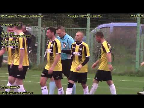 KS Żupawa 5-2 Wspólnota Serbinów (5-2 Saja Artur) 25.09.2022 / Klasa "B"