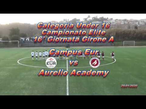 Under 16 Elite 2019-2020 16 ° Giornata Campus Eur vs Aurelio Academy highlights 4k