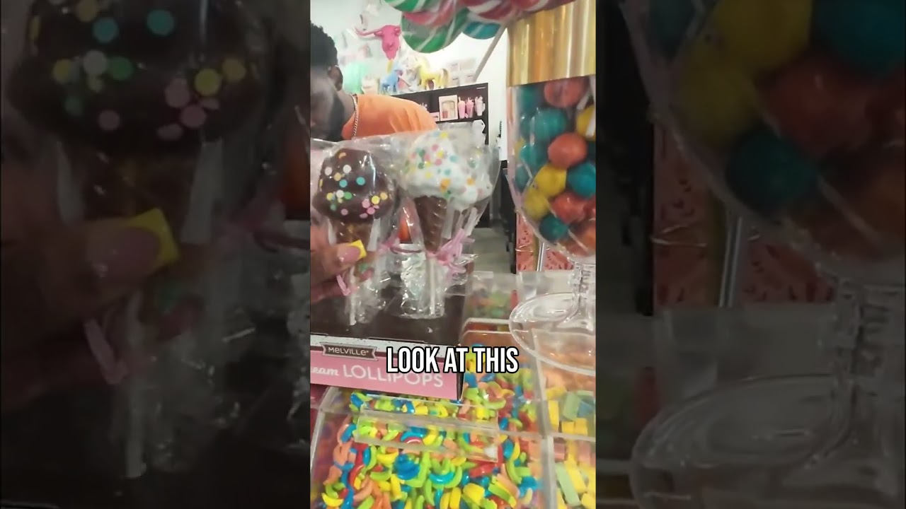 Creepy Christmas Tree & Giant Lollipop Haul! #shorts