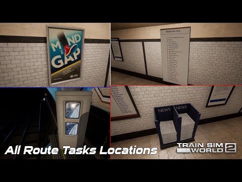 All Route Tasks Locations - London Underground Bakerloo Line - Train Sim World 2
