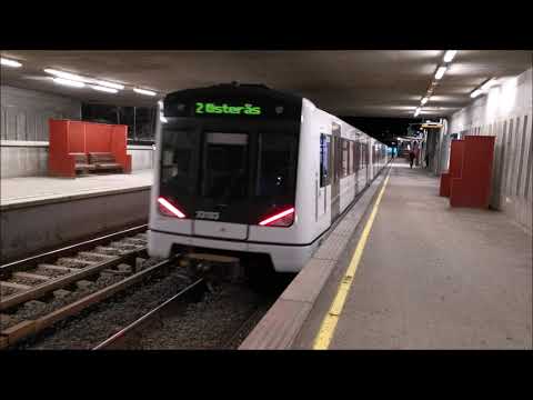 Oslo-Viken T-bane - Linje 2-2R: Hovseter T-banestasjon 03-2021 [4K UHD]