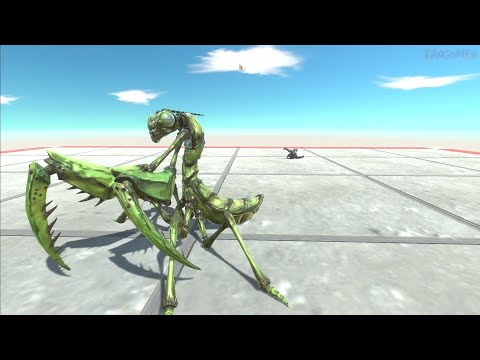 SUPERHERO POSE ! NEW GIANT PRAYING MANTIS VS EVERY UNIT IN SKY ARENA animal revolt battle simulator