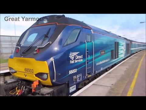 Class 37s and 68s on the Wherry Lines - June 2017