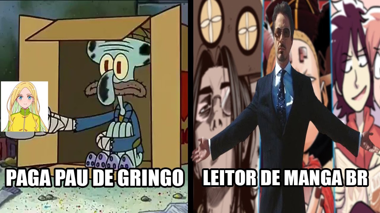 A Mendigagem por Personagens BR em Animes e Mangas