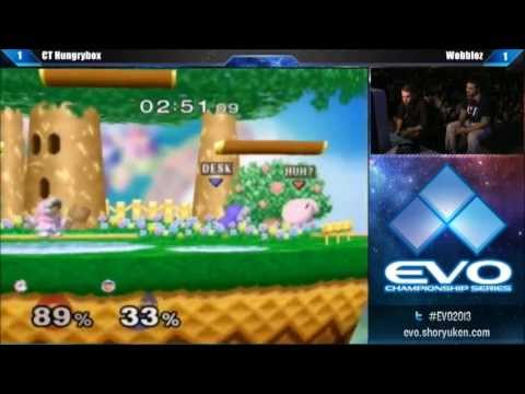EVO 2013 Super Smash Bros. Melee WF - Hungrybox vs Wobbles