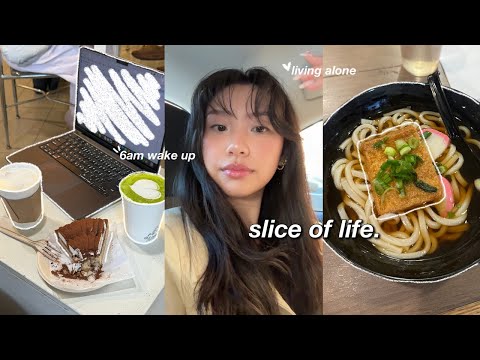 waking up at 6AM productive vlog 🖇 realistic week in my life, what i eat & living alone diaries