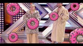 CÓMEME EL DONUT (LETRA) GLITCH GYALS || FACTOR X 2018
