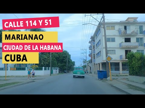 Manejando desde Calle 114 y Ave 51 Marianao hasta la Ceguera, La Habana Cuba