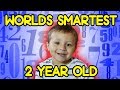 Worlds Smartest 2 Year Old SOLVING HARD MATH PROBLEMS with Cupcake Prize