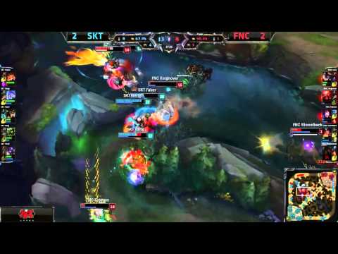 SKT T1 vs FNC Penta Steal