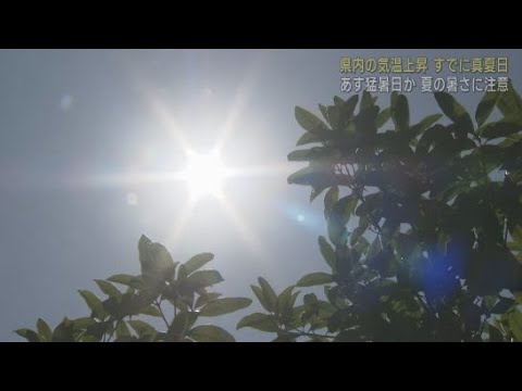 YouTube Video 16日の静岡県内は気温が上昇、すでに真夏日のところも　17日は３５度以上の猛暑日か