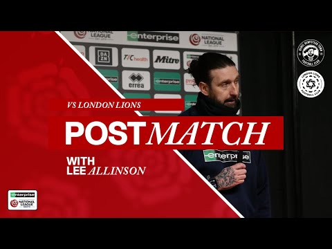 POST MATCH REACTION | Lee Allinson | Hemel Hempstead Town 1 - 2 London Lions | Herts Charity Cup
