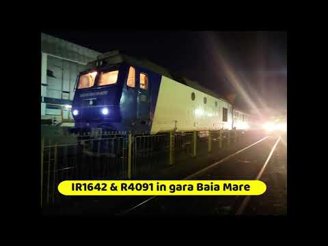 GM 64-1000-0 in actiune cu IR-N 1642 Baia Mare-Bucuresti Nord & R4091 in gara Baia Mare