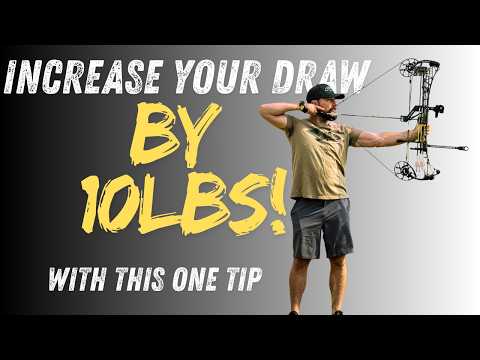 You are pulling your bow wrong!  GUARANTEED to increase your draw weight by using this one tip!
