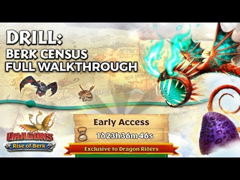 Drill: Berk Census - New Gauntlet Event Full Walkthrough | Dragons: Rise of Berk