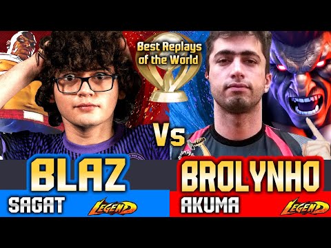 🔥SF6 (BLAZ vs Brolynho)🔥Akuma vs Sagat ▰ Street Fighter 6 Gameplay High Level