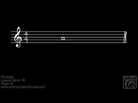 Lesson Book 1B, Page 33: Fermata