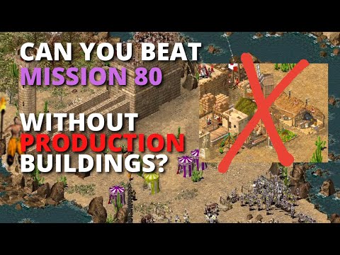 Can you beat Mission 80 WITHOUT PRODUCTION BUILDINGS? (Slaves Trick) - Stronghold Crusader
